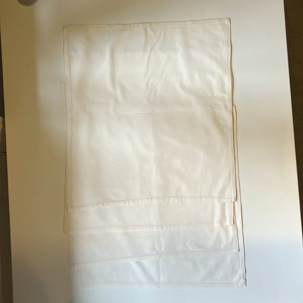 🤍✨ Off-White Cotton Fabric Napkins | Set of 4